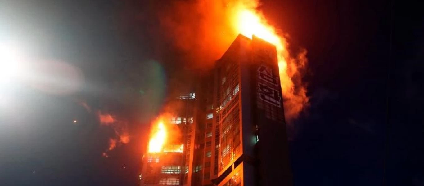 Νότια Κορέα: Μεγάλη φωτιά σε συγκρότημα 33 ορόφων - Τουλάχιστον 15 τραυματίες (βίντεο)